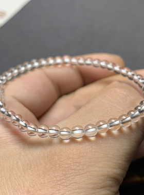 白水晶手链极细单圈简约时尚甜美