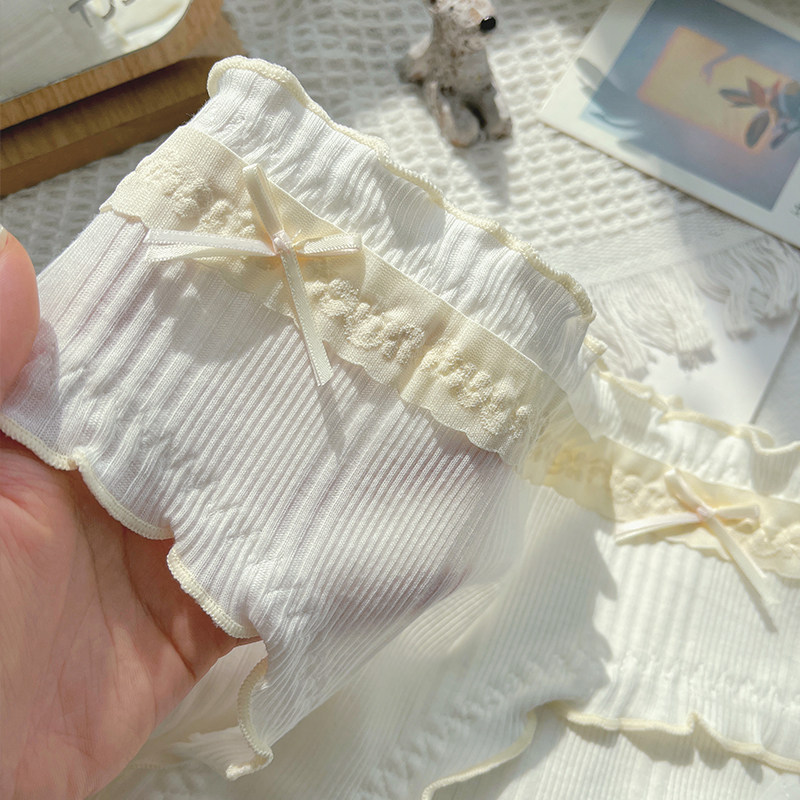 奶白乳椰~日系百搭纯欲中腰女士全棉学生甜美包臀纯棉内裤女可爱,淘宝优惠券,粉丝福利购,淘宝优惠卷
