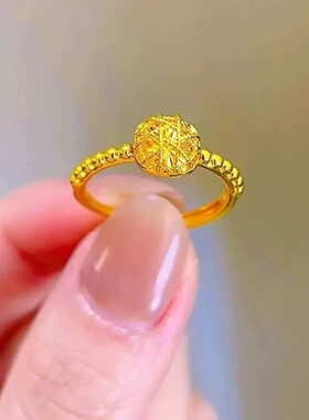 2026网红烟雨时尚花丝小方糖戒指环时尚开口可调节送女友礼物