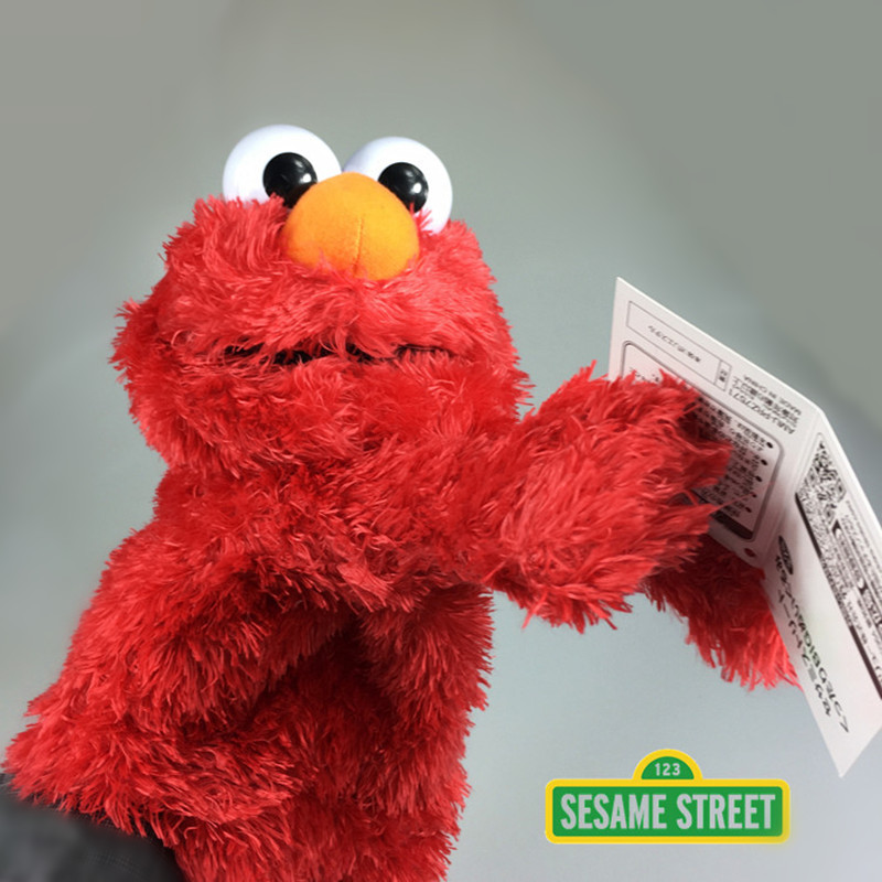 出口芝麻街Sesame street艾摩Elmo可爱毛绒公仔玩具玩偶益智手偶 - 图1