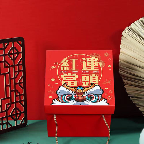 中国风醒狮老虎新年拜年红包袋汉服男女孩儿童斜挎包零钱包小包包 - 图1