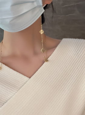 高端法式眼镜链女士挂脖口罩链