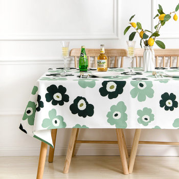 Nordic Finnish sunflower fabric cotton and linen round table waterproof tablecloth dining table mat rectangular ເຮືອນ tablecloth tablecloth