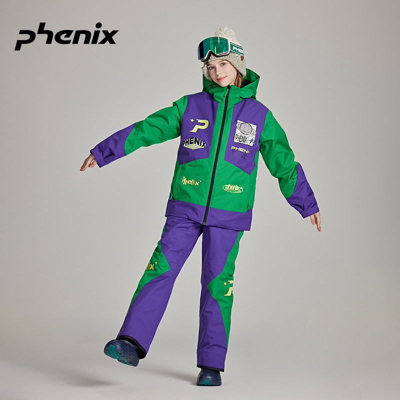 phenix菲尼克斯SP27单双板中大儿童滑雪衣服套装男女加棉防水外套,淘宝优惠券,粉丝福利购,淘宝优惠卷