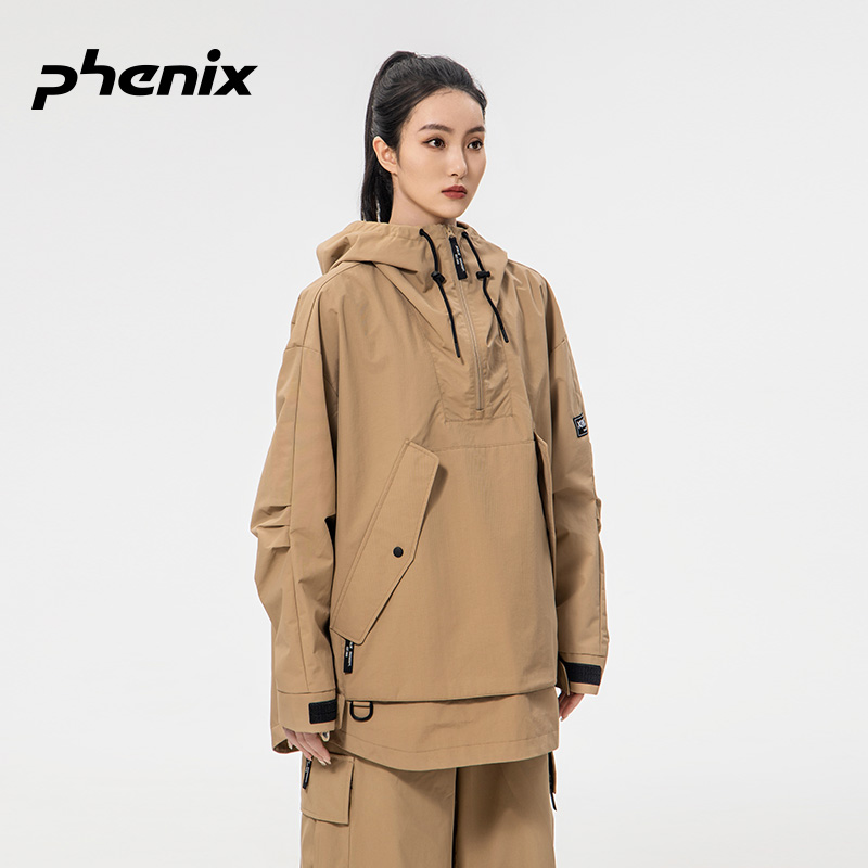 phenix菲尼克斯 X-NIX男女款单板滑雪服户外防风防水连帽套头卫衣 - 图1