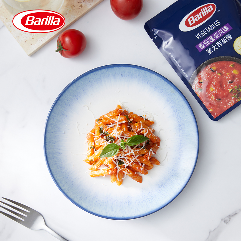 Barilla百味来番茄蔬菜风味意面酱250克袋装意大利面酱官方旗舰店-图2