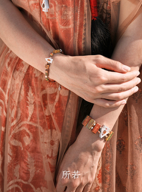SERENESS所若 晚安小屋毕加索红松石手链 原创小众设计高级感默叙