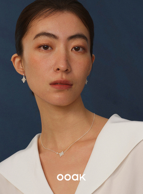 OOAK 白日日落烟花纯银项链 原创设计师高级感气质锁骨链礼物默叙