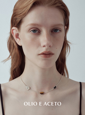 OLIO E ACETO油醋汁 纯银秘境多吊坠项链 原创设计宝石银饰 默叙