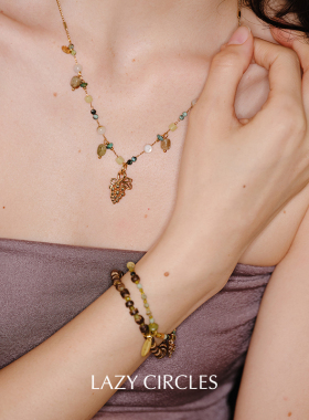 LAZY CIRCLES 椰风葡萄手串套组 原创小众设计度假休闲手链 默叙