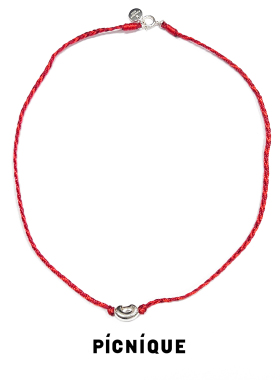 PICNIQUE 纯银元宝红绳项链 原创小众设计气质锁骨链新年礼物默叙