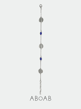 ABOAB 纯银Bird's Eye手链 原创设计师银饰质感简约高级感 默叙