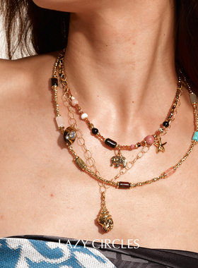 LAZYCIRCLES梦幻岛小象项链