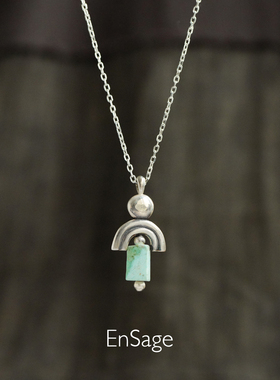 风弧护符灵视之眼纯银项链