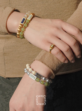 OTANO Tara Beads手链 纯银和田玉茶晶原创设计师高级感手串 默叙