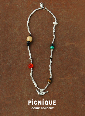 PICNIQUE小鸟与果实项链