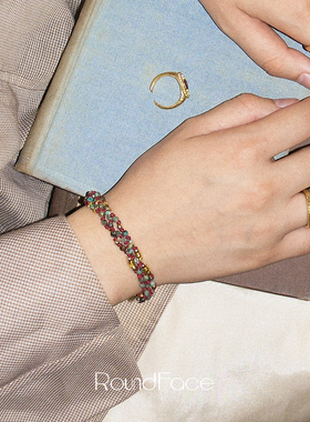 ROUNDFACE Ivy藤蔓秘境串珠编绳手链 原创设计气质高级感礼物默叙
