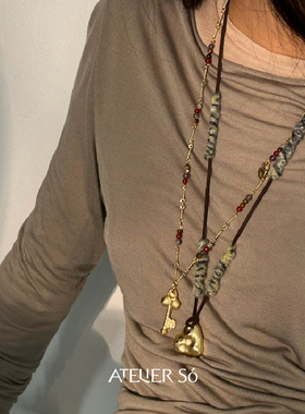 ATELIERSO钥匙串珠项链
