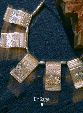 ENSAGE925纯银原创设计小众项链