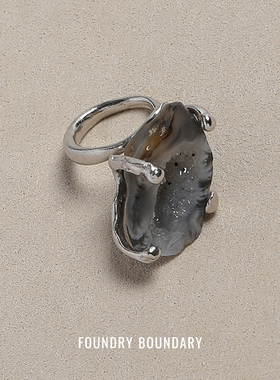 FOUNDRY BOUNDARY 冰晶洞戒指 纯银原创设计师中性复古气质默叙