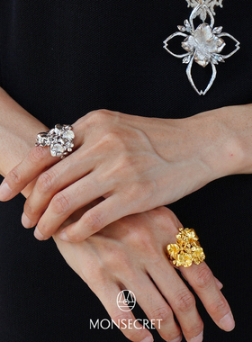MONSECRET繁花开口戒指