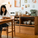 Деревянный сосед +1 Модуль шкаф с твердым деревом многофункциональный бесплатный комбинированный шкаф телевизор хранения шкаф