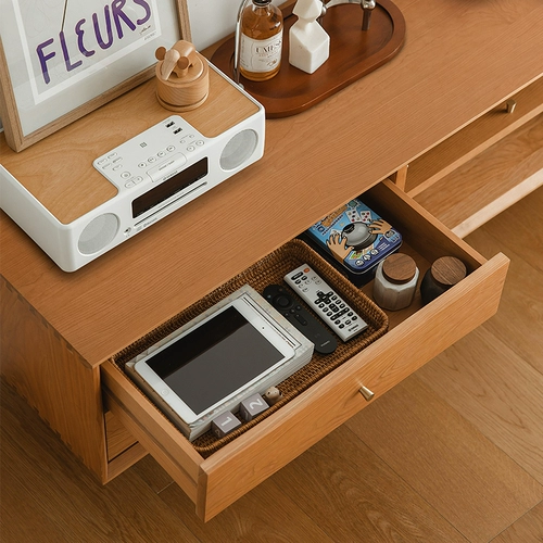 Мебель, современный и минималистичный дубовый журнальный столик из натурального дерева