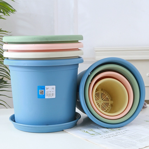 Пластиковый цветочный горшок, увеличенная толщина, простой и элегантный дизайн, прямые продажи с завода