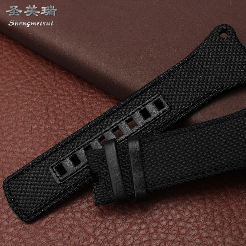 代ck手表带男eager系列帆布表链 圣美瑞配件