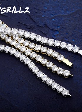 个性潮牌保色锆石项链百搭时尚