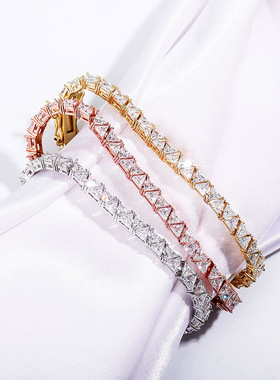 欧美几何图形满钻锆石