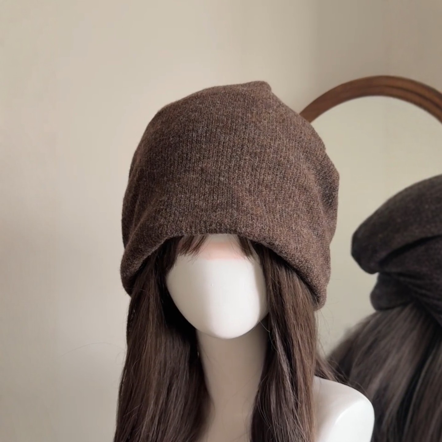 原相机实拍大版针织帽显脸小冷帽大头围日杂风保暖堆堆帽2025新款,淘宝优惠券,粉丝福利购,淘宝优惠卷