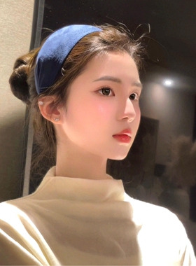 复古高颅顶发箍宽版显脸小头饰箍