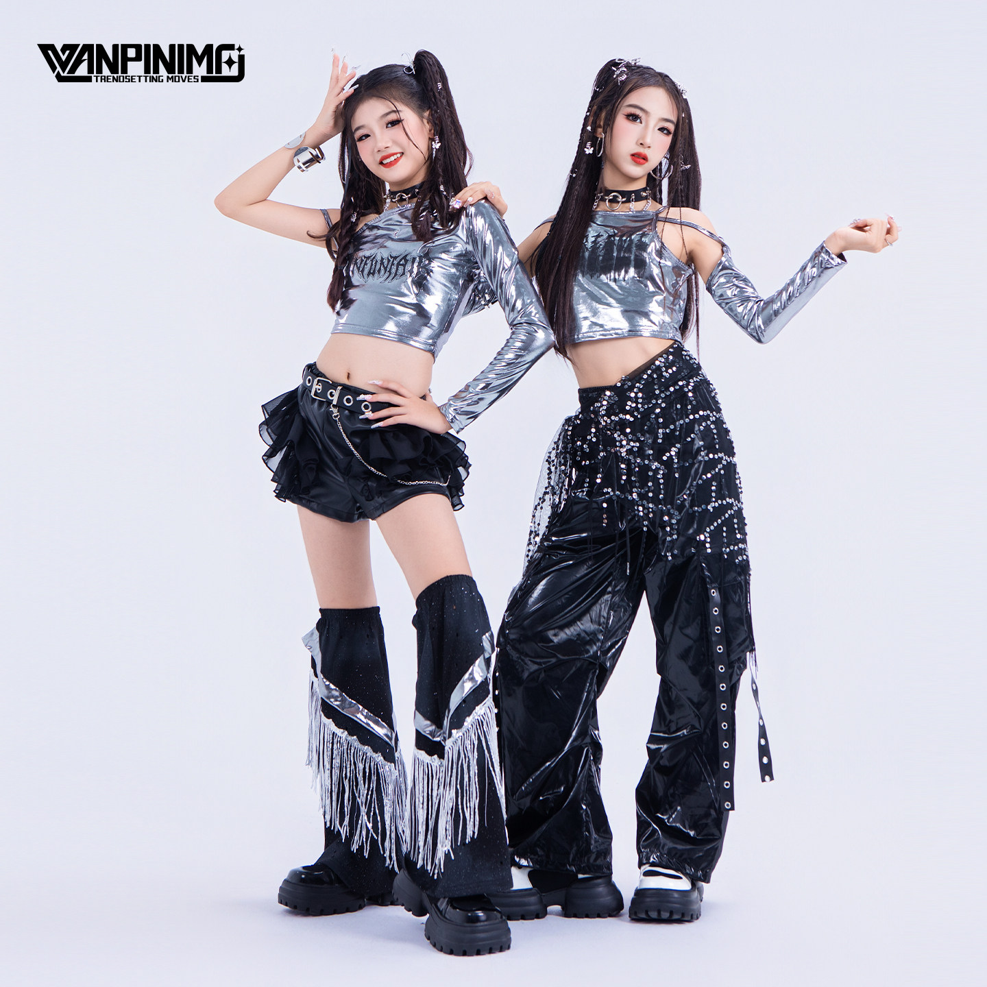 顽皮尼莫女童服装秋冬女团甜酷jazz街舞爵士舞走秀时髦潮酷演出服,淘宝优惠券,粉丝福利购,淘宝优惠卷