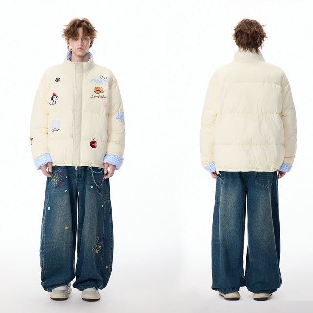 LAMLICKA ປຸ່ມສີຟ້າລ້າງ jeans scimitar