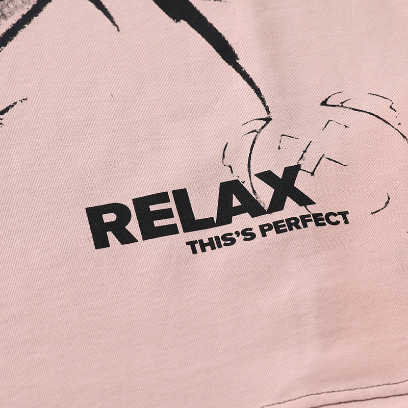 LAMLICKA夏季拼接撞色粉色短袖男潮牌纯棉T恤嘻哈薄落肩体恤宽松,淘宝优惠券,粉丝福利购,淘宝优惠卷