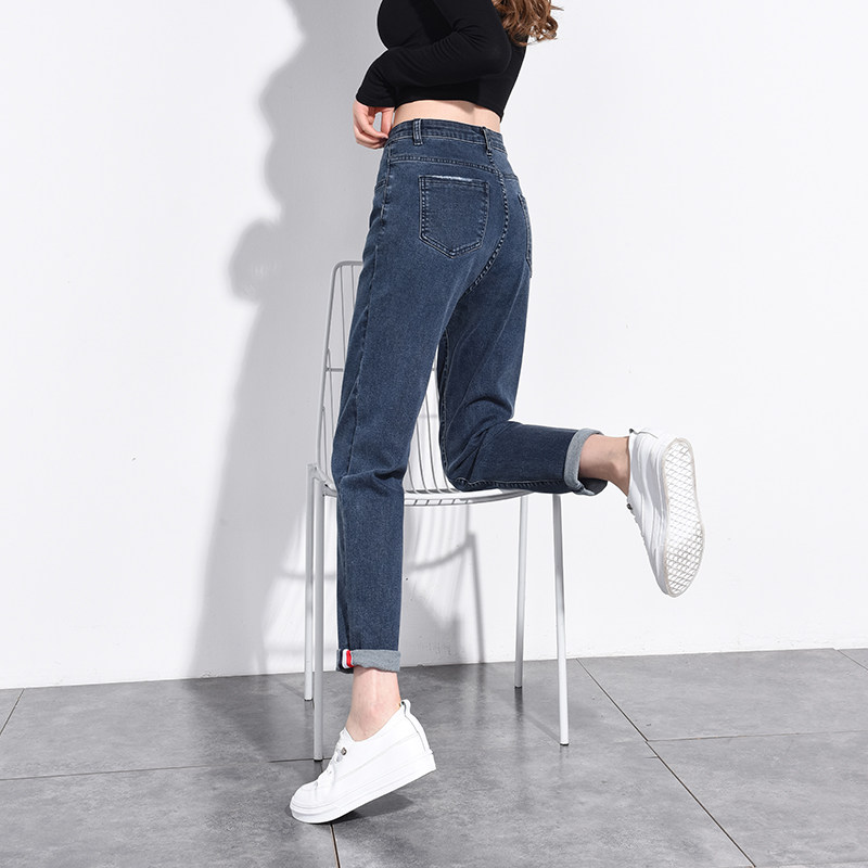 大码女装高腰2020年新款胖mm牛仔裤 熙慕狐牛仔裤