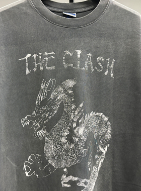 冲击乐队The Clash朋克tee重金属oversize重磅无性别穿搭短袖潮流
