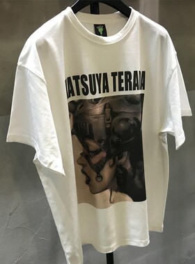 Katsuya Terada暗夜精灵T恤插画学院短袖男女同款半截袖个性潮牌
