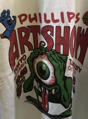 个性t恤吉姆菲利普斯jimphillips印花潮牌落肩袖重磅大眼短袖男女