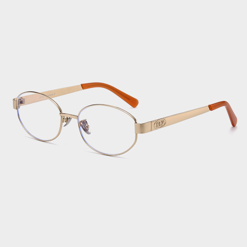Fake同款nocap书呆子老钱风眼镜女超轻钛架近视眼镜框防蓝光素颜 - 图2