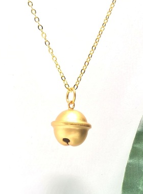 s925纯银镀黄金叮当猫会响铃铛