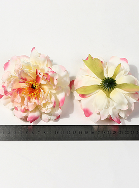 diy12cm油画风芍药绢花大牡丹