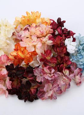 三叉仿真绣球花装饰diy手工假花