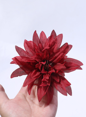 新款仿真12cm蟹爪菊 diy手工花环头饰胸花材料 假花绢花 婚庆花艺