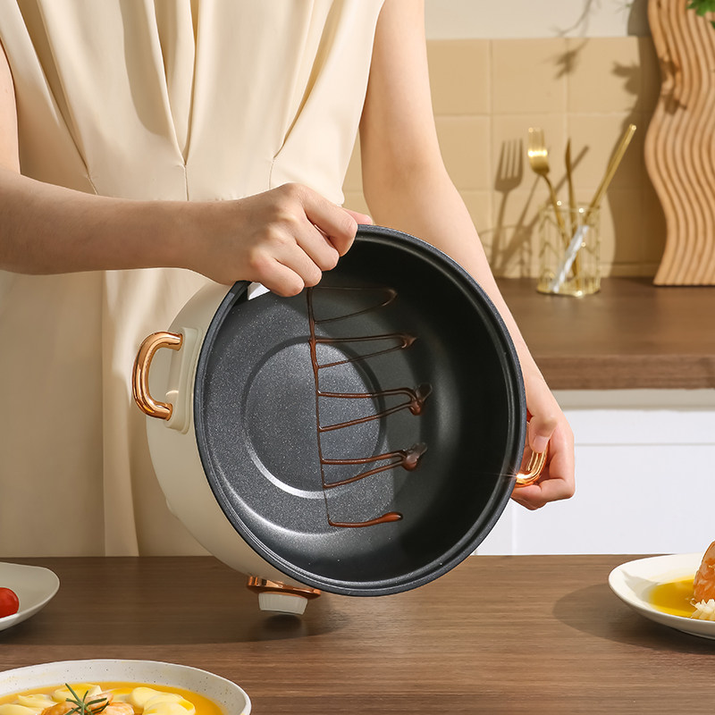 荣事达电煮锅多功能一体小电锅宿舍学生煮面小锅家用电热火锅2人3,淘宝优惠券,粉丝福利购,淘宝优惠卷