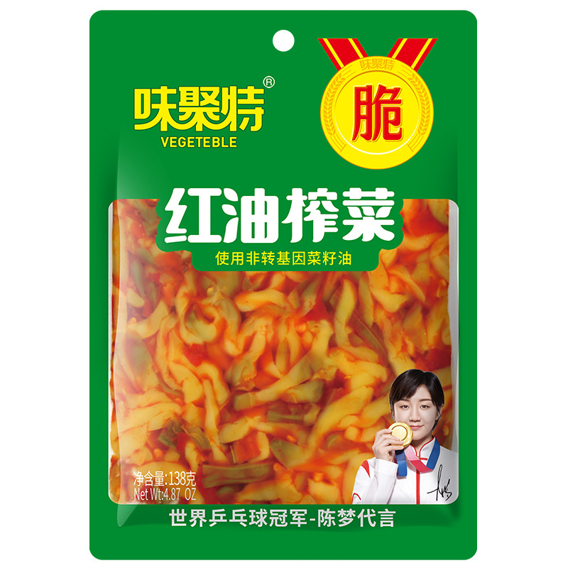 味聚特爽口下饭菜黄花什锦麻辣三丝脆豇豆四川泡菜榨菜大袋装138g - 图3