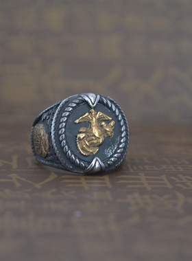 原创美国不掉色钛钢戒指