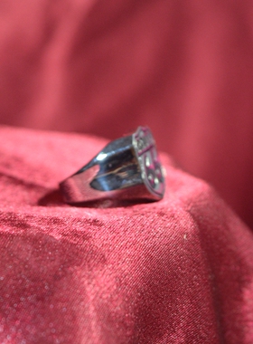 美国数字钛钢戒指