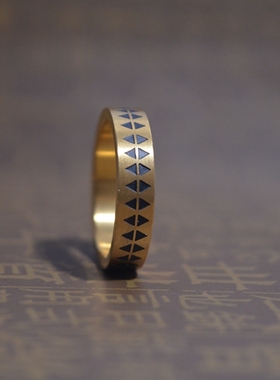 日本图腾钛钢戒指